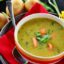 Green lentil soup